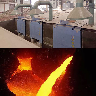 Struktura pieca pionowego lub poziomego Piec stopieniowa miedzi o wysokiej sprawności stopienia i temperaturze do 1250 °C