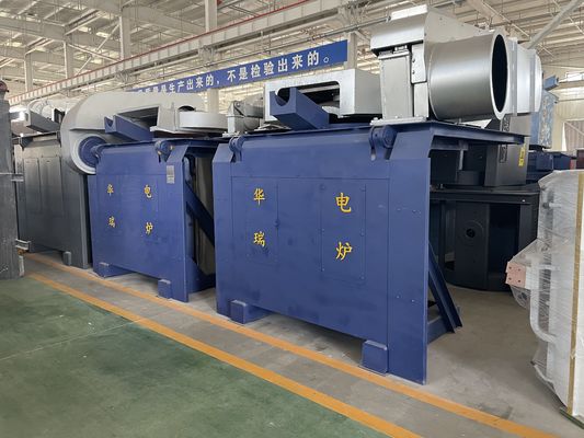 Łatwy w montażu pieczarnik do topienia żelaza o zużyciu energii 50 kW i temperaturze pracy do 1600 °C